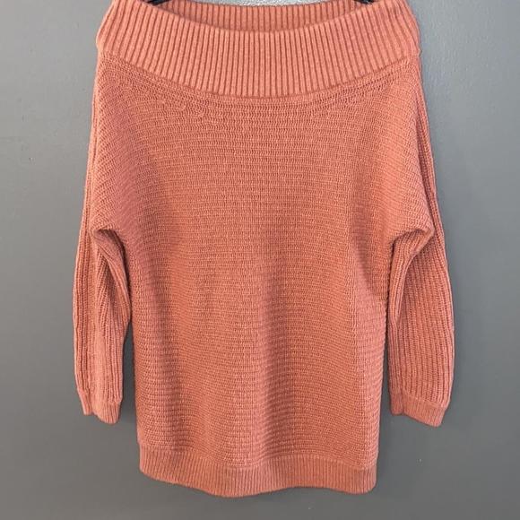 Express Sweaters Express Rose Pink Off Shoulder Sweater Medium